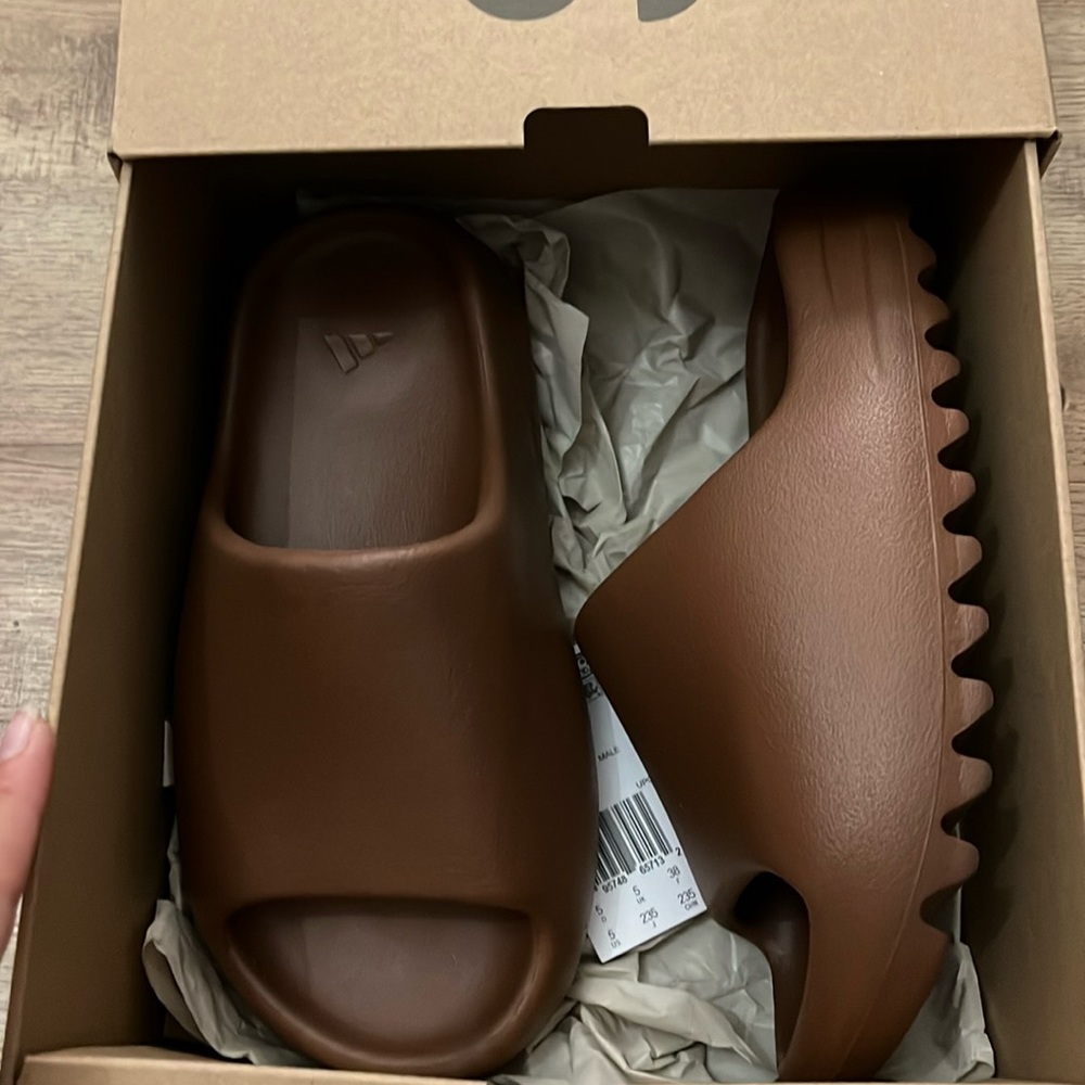 Flax yeezy slides